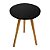Mesa De Canto Redonda 35cm - Preto - Imagem 2