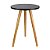 Mesa De Canto Redonda 35cm - Preto - Imagem 1