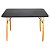 Mesa de Jantar Eiffel 120x80 - Preto - Imagem 1