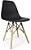 Mesa de Jantar Retangular 120x80cm Preta com 4 Cadeiras Eames Preta - Imagem 6