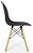 Mesa de Jantar Retangular 120x80cm Preta com 4 Cadeiras Eames Preta - Imagem 9