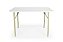 Mesa de Jantar Retangular 120x80cm Branco com 4 Cadeiras Eames Branca - Imagem 2