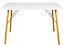 Mesa de Jantar Retangular 120x80cm Branco com 4 Cadeiras Eames Branca - Imagem 5