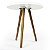 Mesa Infantil Branca 50cm Redonda trípe 4 Cadeiras Eiffel Branco - Imagem 4