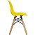 Mesa Infantil Branca 50cm Redonda trípe 4 Cadeiras Eiffel Amarelo - Imagem 8