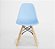 Mesa Infantil Branca 50cm Redonda trípe 4 Cadeiras Eiffel Azul Claro - Imagem 6