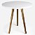 Mesa Infantil Branca 50cm Redonda Trípe + 4 Cadeiras Eiffel Colorido - Imagem 2