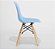 Mesa Infantil Preta 50cm Redonda trípe 4 Cadeiras Eiffel Azul Claro - Imagem 6
