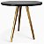 Mesa Infantil Preta 50cm Redonda Trípe 4 + Cadeiras Eiffel Colorido - Imagem 2