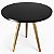 Mesa Infantil Preta 50cm Redonda Trípe 4 + Cadeiras Eiffel Colorido - Imagem 3