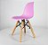 Mesa Infantil Branca 50cm Quadrada trípe 4 Cadeiras Eiffel Rosa-Bebê - Imagem 6