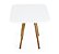 Mesa Infantil Branca 50cm Quadrada trípe 4 Cadeiras Eiffel Rosa-Bebê - Imagem 5