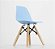 Mesa Infantil Branca 50cm Quadrada Tripé + 4 Cadeiras Eiffel Colorido - Imagem 7