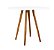 Mesa Infantil Branca 50cm Quadrada Tripé + 4 Cadeiras Eiffel Colorido - Imagem 2