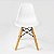 Mesa Infantil Preta 50cm Quadrada trípe 4 Cadeiras Eiffel Branco - Imagem 6