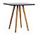 Mesa Infantil Preta 50cm Quadrada trípe 4 Cadeiras Eiffel Azul Claro - Imagem 4