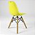 Mesa Infantil Preta 50cm Quadrada trípe 4 Cadeiras Eiffel Amarelo - Imagem 6