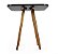 Mesa Infantil Preta 50cm Quadrada trípe 4 Cadeiras Eiffel Amarelo - Imagem 3