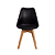 Mesa de Jantar Redonda Sofia 90cm Branca com 4 Cadeiras Siena Preta - Imagem 6