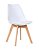 Mesa de Jantar Redonda Sofia 90cm Branca com 4 Cadeiras Siena Branca - Imagem 6