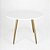 Mesa de Jantar Redonda Sofia 90cm Branca com 4 Cadeiras Siena Nude - Imagem 3