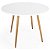 Mesa de Jantar Redonda Sofia 100cm Branca com 4 Cadeiras Siena Branca - Imagem 2