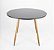 Mesa de Jantar Redonda Sofia 100cm Preta com 4 Cadeiras Siena Nude - Imagem 4