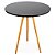 Mesa Redonda Tripé 70cm - Preto - Imagem 2