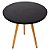 Mesa Redonda Tripé 50cm - Preto - Imagem 2