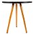 Mesa Redonda Tripé 50cm - Preto - Imagem 3