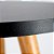 Mesa Redonda Tripé 50cm - Preto - Imagem 6