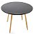 Mesa Redonda Sofia 90cm - Preto - Imagem 2