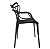 Mesa Quadrada Sofia 70cm Branca com 2 Cadeiras Allegra Preto - Imagem 7