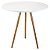 Mesa Redonda Tripé 80cm - Branco - Imagem 1