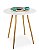 Mesa Redonda Sofia 60cm - Branco - Imagem 1