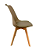 Mesa Redonda Tripé 70cm Preta com 2 Cadeiras Siena Nude - Imagem 8