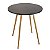 Mesa Redonda Sofia 70cm Preta com 2 Cadeiras Botonê Nude - Imagem 2