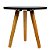 Mesa de Canto Redonda 30x35cm - Preto - Imagem 3