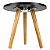 Mesa de Canto Redonda 30x35cm - Preto - Imagem 4
