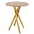 Mesa Redonda Bistrô 60cm - Louro Freijó - Imagem 1