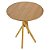 Mesa Redonda Bistrô 60cm - Louro Freijó - Imagem 2