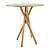 Mesa Redonda Bistrô 70cm - Louro Freijó - Imagem 2