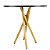 Mesa Redonda Bistrô 80cm - Preto - Imagem 4