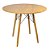 Mesa Redonda Eiffel 90cm - Louro Freijó - Imagem 2