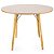 Mesa Redonda Eiffel 100cm - Louro Freijó - Imagem 3