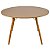Mesa Redonda Eiffel 120cm - Louro Freijó - Imagem 2