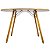 Mesa Redonda Eiffel 120cm - Louro Freijó - Imagem 4