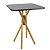 Mesa Quadrada Bistrô 60cm - Preto - Imagem 2
