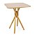 Mesa Quadrada Bistrô 60cm - Louro Freijó - Imagem 1