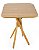 Mesa Quadrada Bistrô 60cm - Louro Freijó - Imagem 4